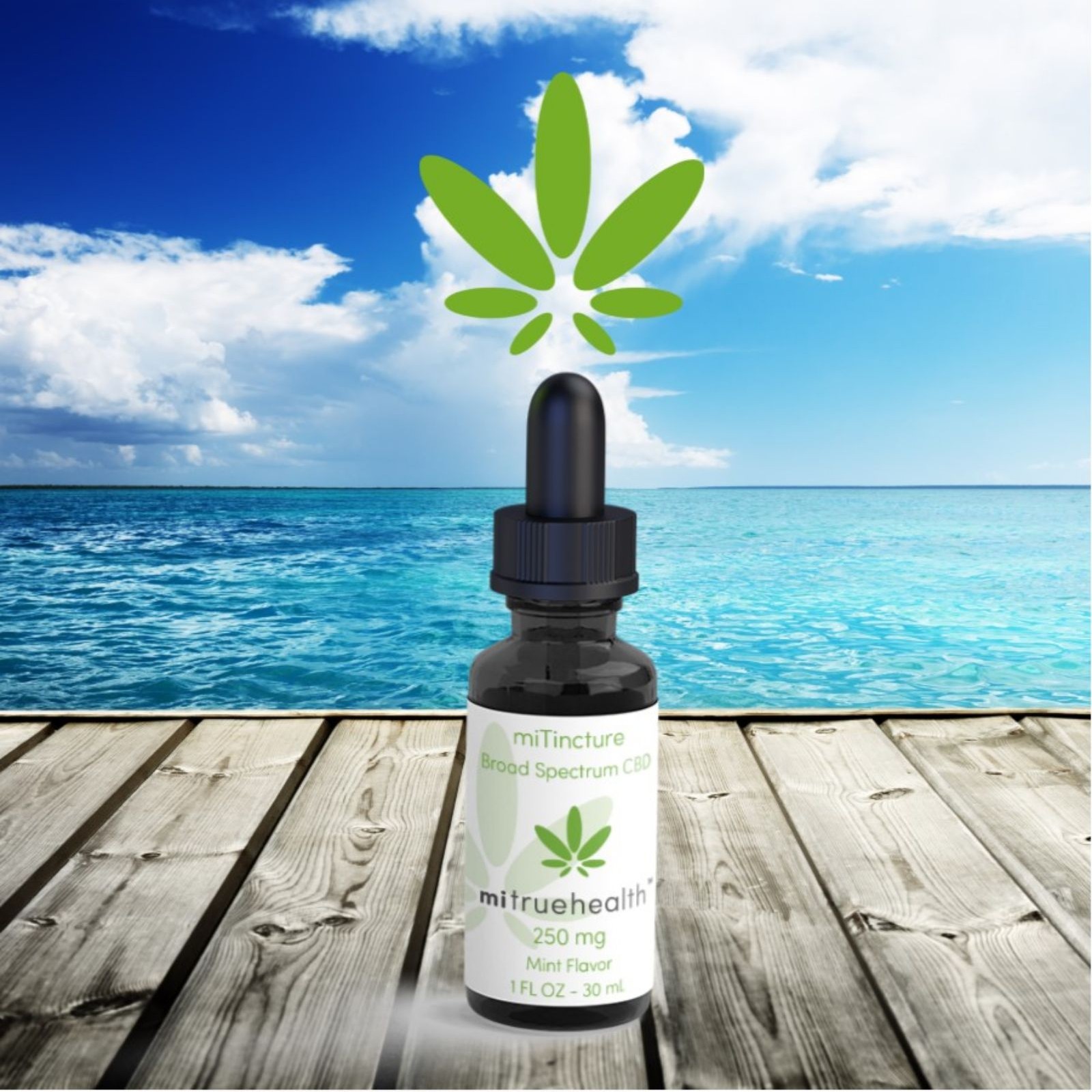 mitruehealth miTincture 250mg, Premium BroadSpectrum CBD Oil, 0THC, Save 25! with Coupon